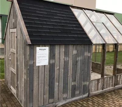 Geräteraum Emilia grau - passend zu Gewächshaus Emilia <2,40 m> Geräteraum Emilia grau - passend zu Gewächshaus Emilia <2,40 m>