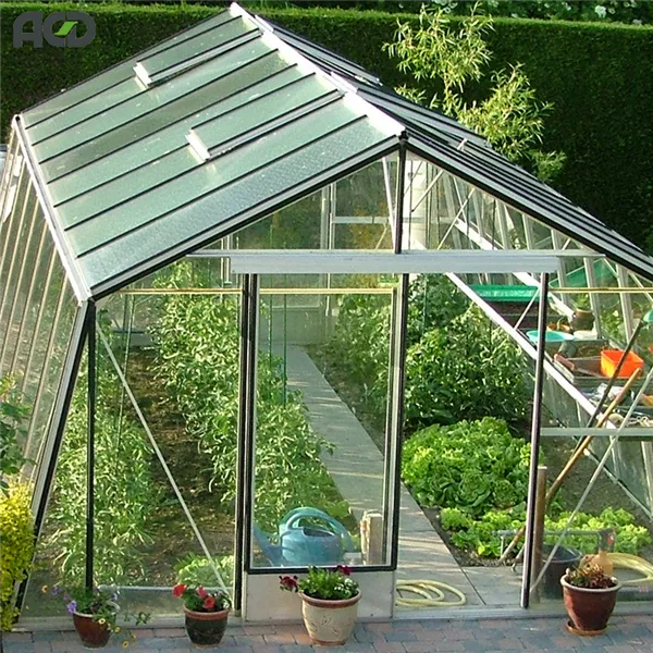 ACD® Gewächshaus Schräg-S2 ALU <3,80 m> ACD® Gewächshaus Schräg-S2 ALU <3,80 m>