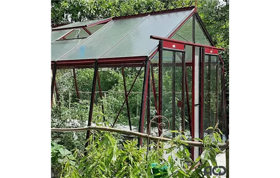 Gewächshaus Schräg-S2 RAL Farbe <3,80 m>