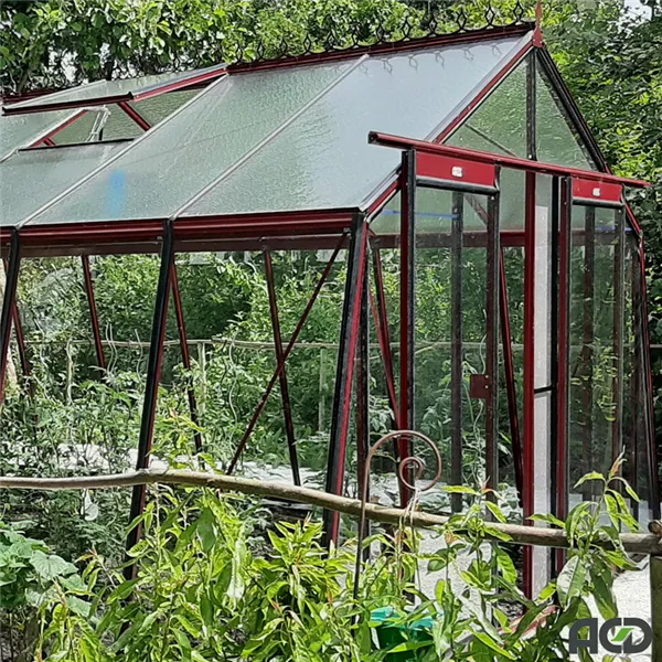 Gewächshaus Schräg-S2 RAL Farbe <3,80 m> Gewächshaus Schräg-S2 RAL Farbe <3,80 m>
