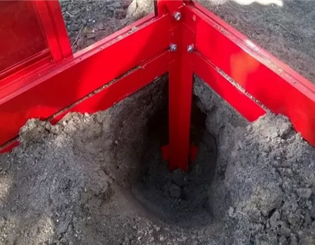 Das Gewächshaus Fundament