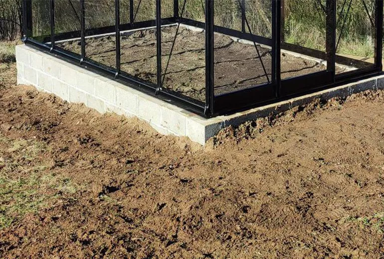 Gewächshausfundament